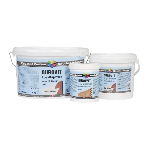 Innendispersion Durovit 2,5Kg 2,5Kg, Durovit, Ral 9003